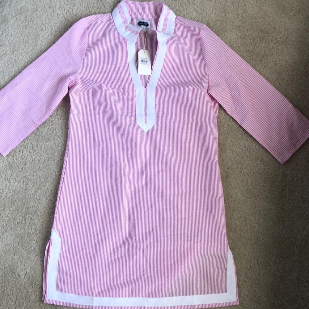 Pink striped dress